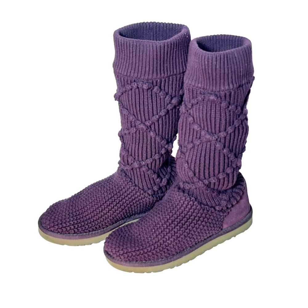 UGG Purple Knit Women's Winter Boots